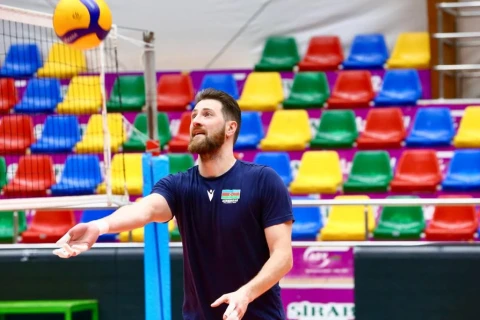 Azərbaycan voleybol millisində Avropa Liqası hazırlığı - FOTO