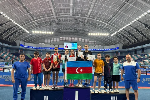 Stolüstü tennisçilərimiz Özbəkistandan dörd medalla qayıdıblar - FOTO