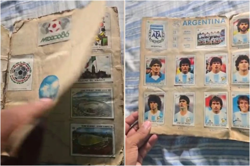Meksikalı azarkeş atasının topladığı DÇ-1986 kolleksiya albomunu tapıb - VİDEO