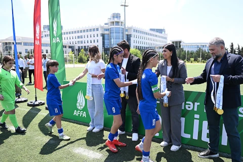 Futbol üzrə U-14 Qızlar Liqasında çempion müəyyənləşdi - FOTO
