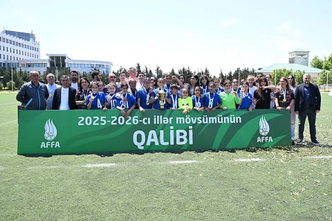 Futbol üzrə U-14 Qızlar Liqasında çempion müəyyənləşdi - FOTO