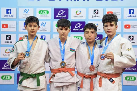 U-14 cüdoçuların Liqa yarışında son tur yekunlaşdı - FOTO
