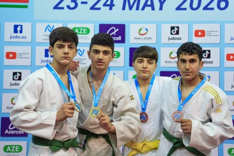 U-14 cüdoçuların Liqa yarışında son tur yekunlaşdı - FOTO