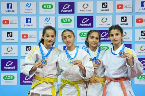 U-14 cüdoçuların Liqa yarışında son tur yekunlaşdı - FOTO