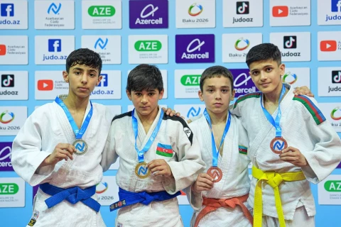 U-14 cüdoçuların Liqa yarışında son tur yekunlaşdı - FOTO