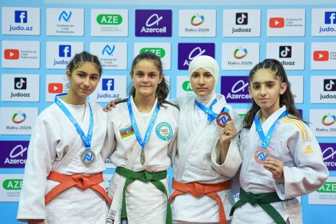 U-14 cüdoçuların Liqa yarışında son tur yekunlaşdı - FOTO