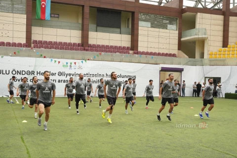 Azərbaycanın minifutbol millisi Avropa çempionatından əvvəl son məşqinə çıxıb