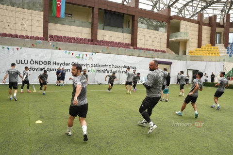 Azərbaycanın minifutbol millisi Avropa çempionatından əvvəl son məşqinə çıxıb