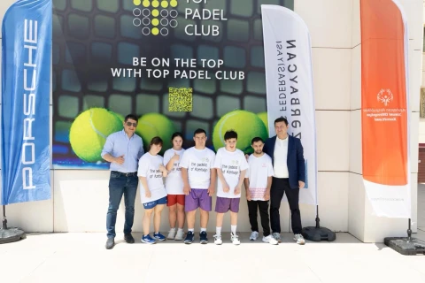 Fiziki imkanları məhdud uşaqlar üçün padel tədbiri keçirilib