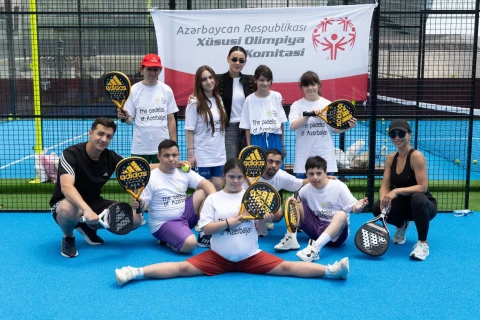 Fiziki imkanları məhdud uşaqlar üçün padel tədbiri keçirilib