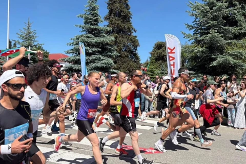 Qusarda “Zirvəyə doğru qaçış”da 800-dən çox atlet yarışdı - FOTO