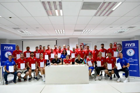 Voleybol məşqçilərinə beynəlxalq sertifikat verilib