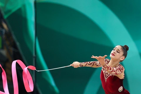 Сборная Азербайджана по художественной гимнастике завершила выступление на чемпионате Европы - ФОТО
