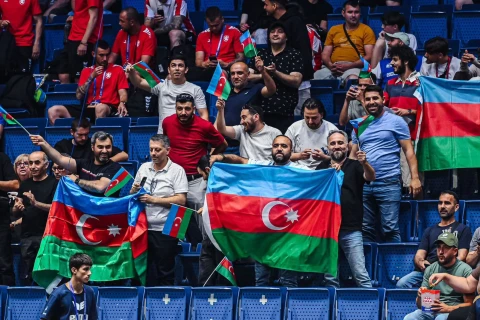 Azerbaijan finish top of group after victory over France at Minifootball Euro