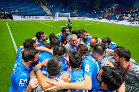 Azerbaijan finish top of group after victory over France at Minifootball Euro