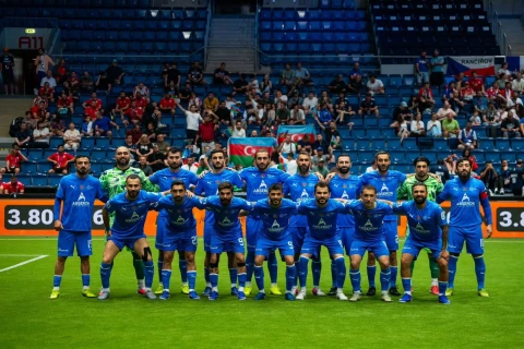 Azerbaijan finish top of group after victory over France at Minifootball Euro