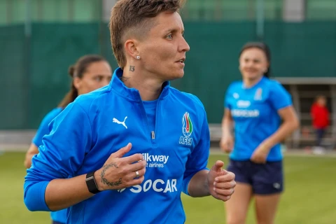 Qadın futbol millimiz hazırlığa başlayıb - FOTO