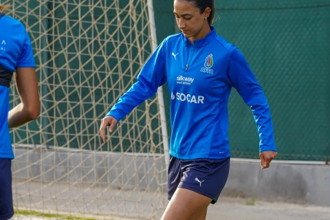 Qadın futbol millimiz hazırlığa başlayıb - FOTO
