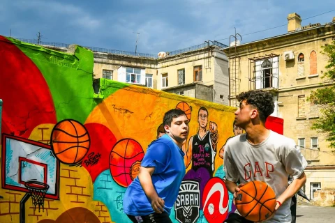 Yasamalda ilk meydança açıldı: Basketbol hər yerdə olacaq - FOTO