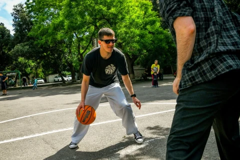 Yasamalda ilk meydança açıldı: Basketbol hər yerdə olacaq - FOTO