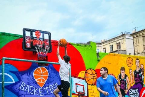 Yasamalda ilk meydança açıldı: Basketbol hər yerdə olacaq - FOTO