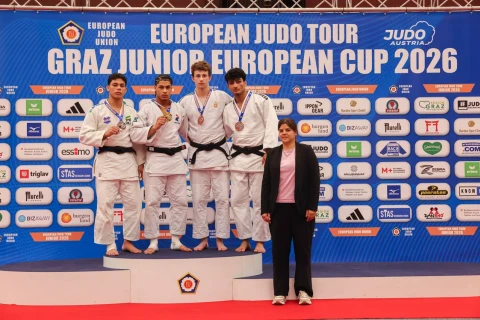 Azərbaycan cüdoçuları Qratsda beş medal qazandılar - YENİLƏNİB + FOTO