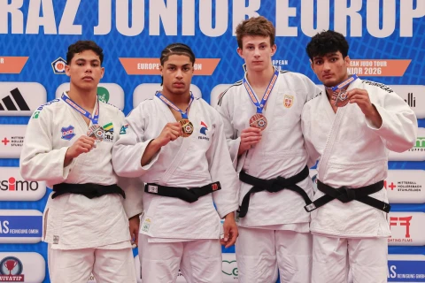 Azərbaycan cüdoçuları Qratsda beş medal qazandılar - YENİLƏNİB + FOTO