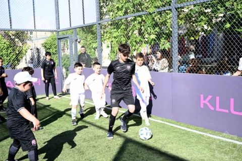 İçərişəhərdə yeni idman meydançasının açılışı olub - FOTO