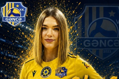 Ukraynalı voleybolçu “Gəncə”də karyerasını davam etdirəcək