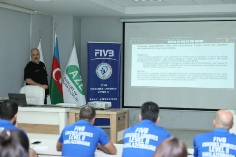 Bakıda voleybol məşqçiləri üçün beynəlxalq kurs keçirilir - FOTO
