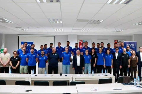 Şahin Bağırov FIVB seminarının iştirakçıları ilə görüşüb - FOTO