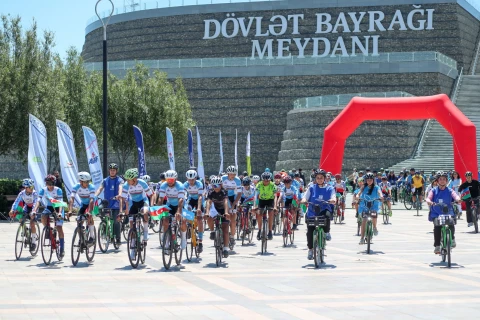 Ümumdünya Velosiped Gününə həsr olunmuş veloyürüş keçirilib - FOTO