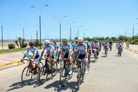 Ümumdünya Velosiped Gününə həsr olunmuş veloyürüş keçirilib - FOTO