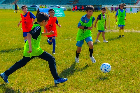 Qazaxda kütləvi futbol festivalı keçirilib - FOTO