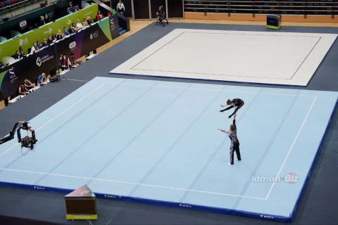 Akrobatika və aerobika gimnastikası üzrə beynəlxalq turnirdə ikinci gün başa çatıb