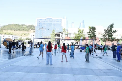 12 yaşadək uşaqlar arasında “Mini Volley” festivalı keçirilib