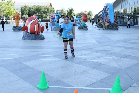 12 yaşadək uşaqlar arasında “Mini Volley” festivalı keçirilib