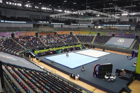 Akrobatika və aerobika gimnastikası üzrə beynəlxalq turnirdə ikinci gün başa çatıb