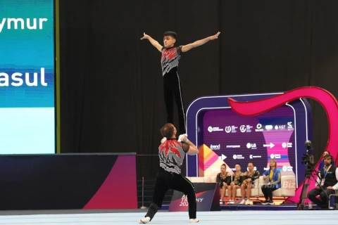 Akrobatika və aerobika gimnastikası üzrə beynəlxalq turnirdə ikinci gün başa çatıb