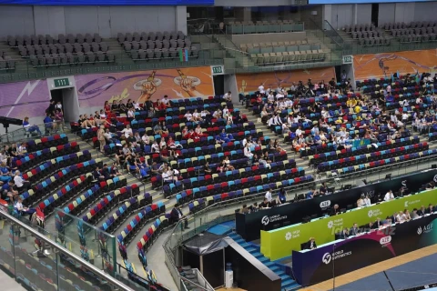 Akrobatika və aerobika gimnastikası üzrə beynəlxalq turnirdə ikinci gün başa çatıb