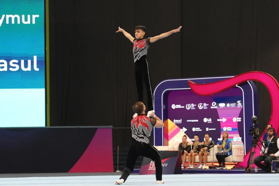 Akrobatika və aerobika gimnastikası üzrə beynəlxalq turnirdə ikinci gün başa çatıb