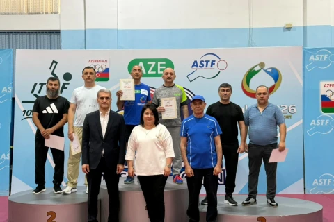 Определились победители чемпионата Азербайджана по настольному теннису среди ветеранов - ФОТО