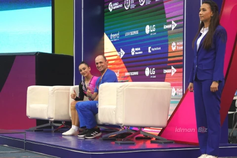 Азербайджанские гимнастки выиграли золото Кубка мира в Баку - ОБНОВЛЕНО