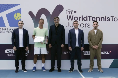 Bakıda 13 ölkənin iştirakı ilə keçirilən beynəlxalq tennis turnirinin qalibləri müəyyənləşib - FOTO