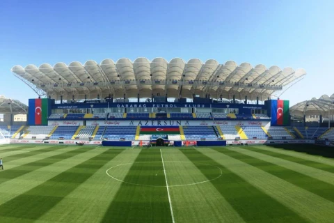 “Qarabağ”ın stadionunda meydança yenilənir - VİDEO