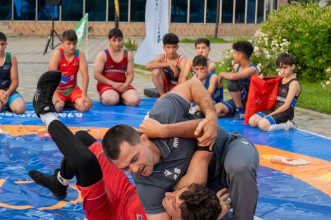 Lənkəranda güləş festivalı keçirilib
