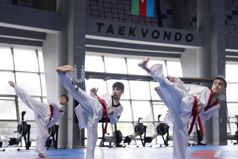 50 taekvondoçu dan dərəcəsi uğrunda imtahan verib - FOTO