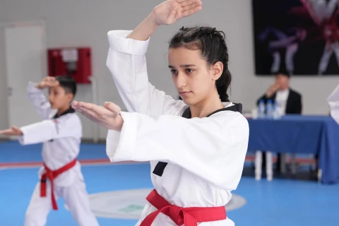 50 taekvondoçu dan dərəcəsi uğrunda imtahan verib - FOTO