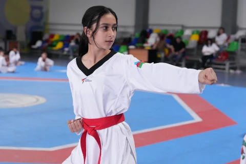50 taekvondoçu dan dərəcəsi uğrunda imtahan verib - FOTO