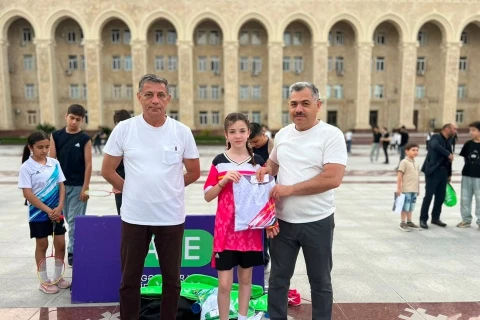 Gəncədə “Meydandan Arenaya” layihəsi çərçivəsində badminton yarışı keçirilib - FOTO